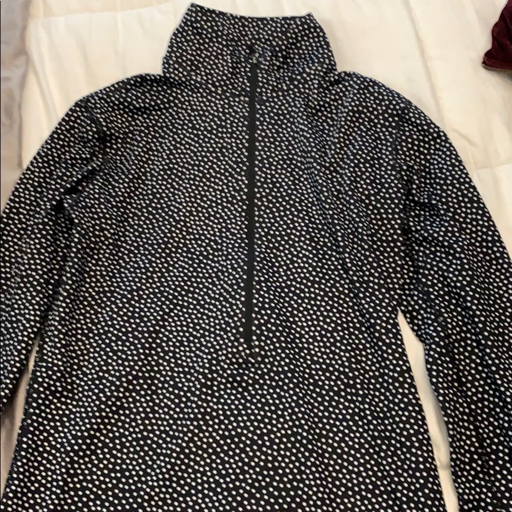 Nike zipper pull over with fleece inside